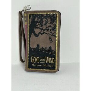 Brown Gone With The Wind Wristlet High Quality Very Unique Item